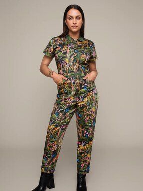 NWT Mixed by Nasrin Jungle Jumpsuit - M Tall
